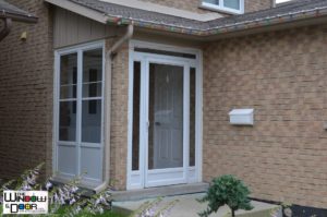 Custom glass porch enclosure on a Woodbridge home