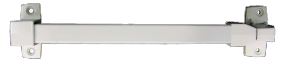 Porch Enclosures 36 EXIT BAR - WHITE & SILVER
