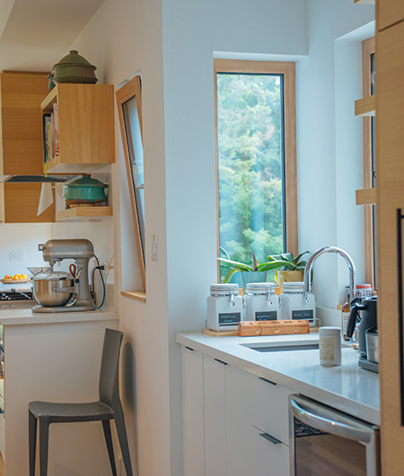 P2 hybrid passive house window energy efficiency